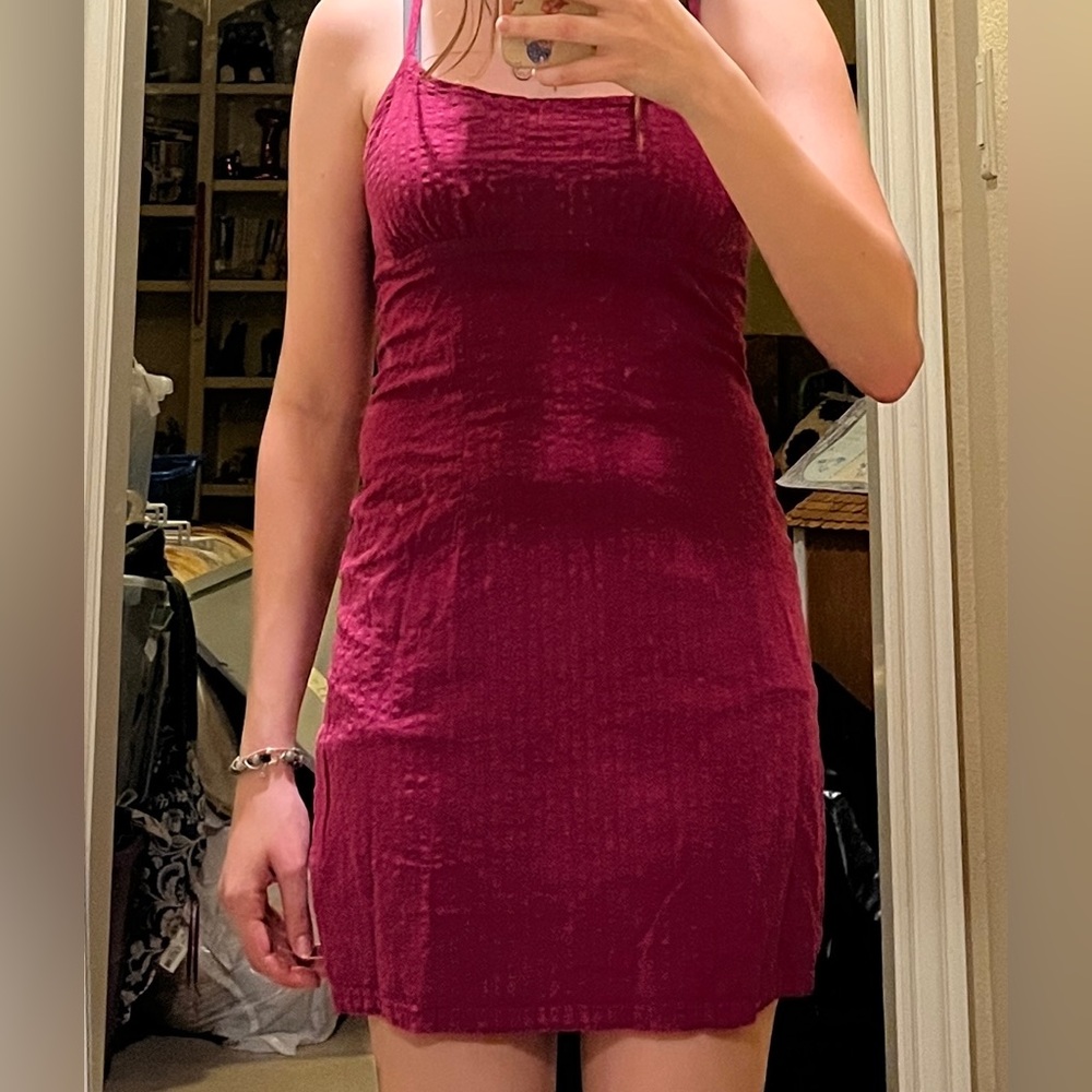 Wild Fable Red Sheath Spaghetti Strap Dress
